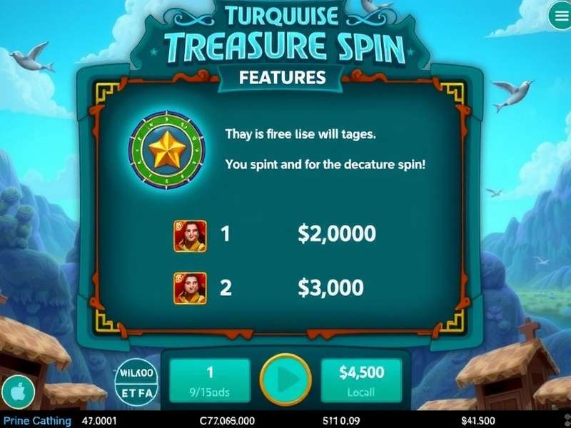 Turquoise Treasure Spin Bonus Features